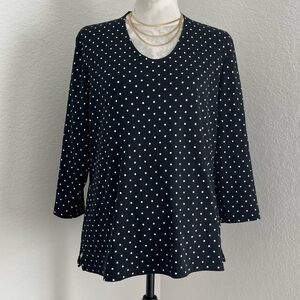 Isaac Mizrahi Live! Printed Pima Cotton V-Neck 3/4-Sleeve Top